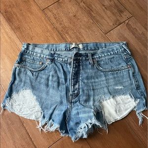 Free People Jean Shorts